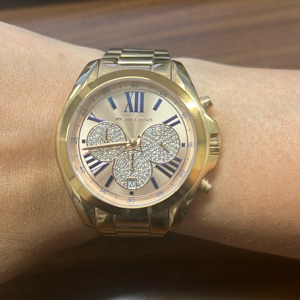 Michael Kors Women's Bradshaw Crystalized Chronograph Watch MK6321